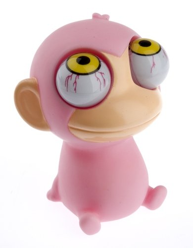 Stress Reliever Eye Popping Monkey figure. Front view.