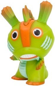 Frank Kozik Dunny Evolved figure by Frank Kozik, produced by Kidrobot. Front view.