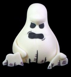 Ghost Gwin (October Toys Exclusive) figure by George Gaspar, produced by October Toys. Front view.
