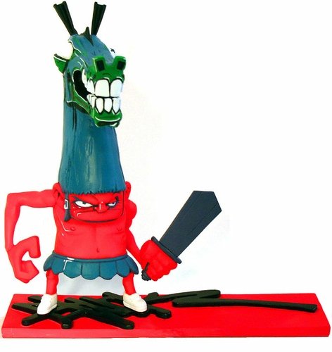Bloody Valentine Horselington figure by Ewok 5Mh, produced by Mindstyle. Front view.