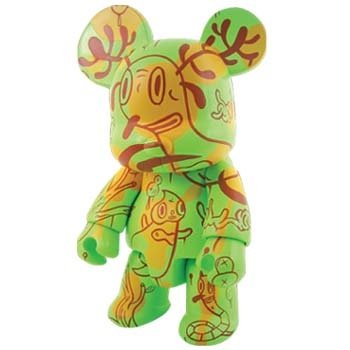 Buckingham Forest - Green Edition figure by Gary Baseman, produced by Toy2R. Front view.