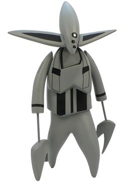 Nosferatu - Grey figure by Futura, produced by 360 Toy Group . Front view.