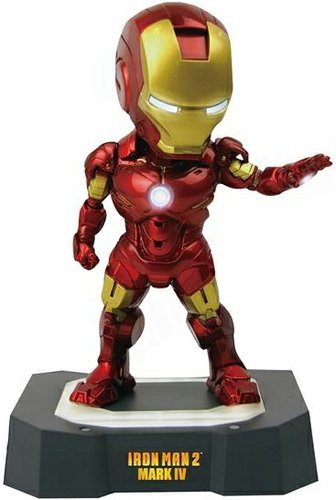 Egg Attack EA-001 - Iron Man Mark IV Superdeformed Figure figure by Marvel, produced by Kids Logic. Front view.