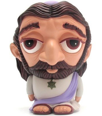 Jewsus figure by Ron English, produced by Mindstyle. Front view.