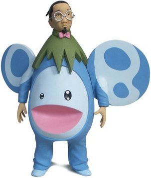 Takashi Murakami figure by Mike Leavitt. Front view.