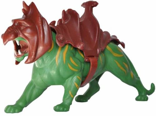 Battle Cat figure by Roger Sweet, produced by Mattel. Front view.