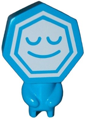 Metlex One - Blue figure by Tesselate. Front view.