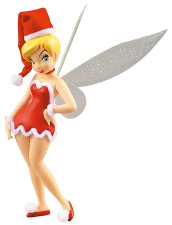 Tinkerbell - Xmas Ver. VCD No.106 figure by Disney, produced by Medicom Toy. Front view.