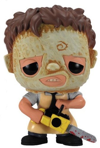 Leatherface  figure, produced by Funko. Front view.