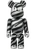 BABBI ♥ Be@rbrick 100% - Zebra Argento 