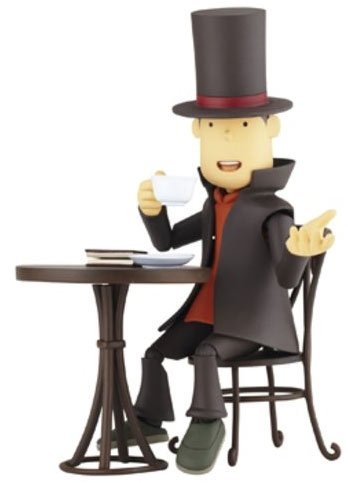 Professor Layton figure, produced by Kaiyodo. Front view.