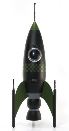 Rocketship - Special Edition figure by Patrick Ma, produced by Rocketworld. Front view.