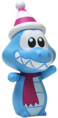 Ice Gator figure by Casey Jones, produced by Disney. Front view.