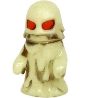 Mini Damnedron - Bone Glow figure by Rumble Monsters, produced by Rumble Monsters. Front view.