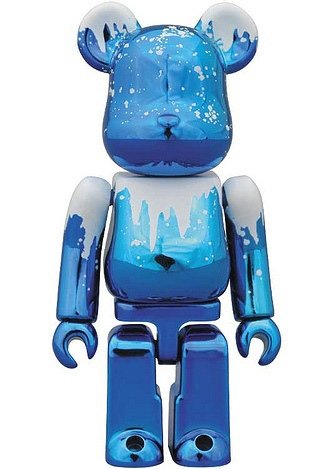 Jack Frost Be@rbrick 100% figure by Dr. Romanelli, produced by Medicom Toy. Front view.