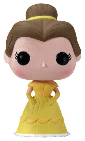 Belle  figure by Disney, produced by Funko. Front view.
