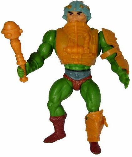 Man At Arms figure by Roger Sweet, produced by Mattel. Front view.