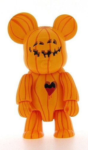 Pumpkinator figure by Halli Civelek, produced by Toy2R. Front view.
