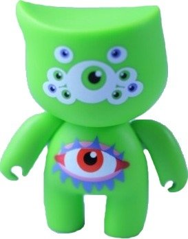 Eyes figure by Jats Gill, produced by Bitbots Toys Limited. Front view.