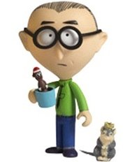 Mr. Mackey figure by Matt Stone & Trey Parker, produced by Kidrobot. Front view.