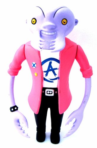 Rudy figure by Charles Burns, produced by Sony Creative. Front view.