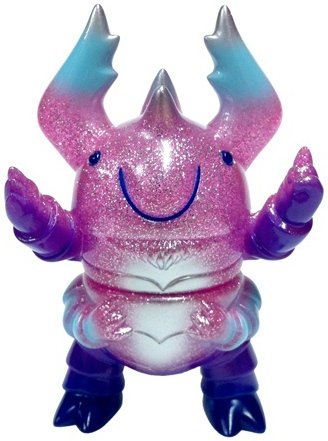 Frederick The Beetle - Glittering Pink SDCC 2012 figure by Bwana Spoons, produced by Super7. Front view.