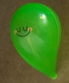 green figure by Bubi Au Yeung, produced by Crazylabel. Front view.