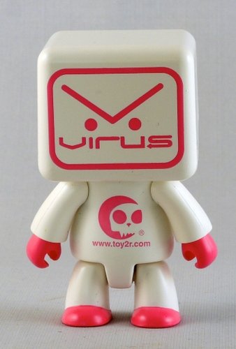 Virus White figure by Virus Marketing, produced by Toy2R. Front view.