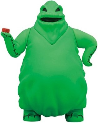 Oogie Boogie figure by Tim Burton, produced by Medicom Toy. Front view.