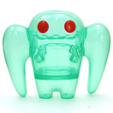 Mothman - Green Ingrid Cold Type figure by David Horvath, produced by Wonderwall. Front view.