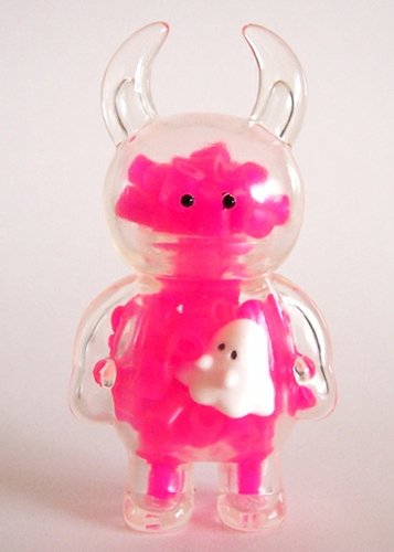 Uamou - Oops I Ate Boo - Clear with Pink Beads figure by Ayako Takagi, produced by Uamou. Front view.