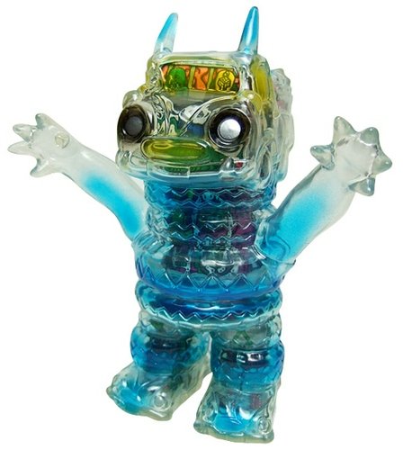 Mini Smogun - Clear w/ Guts figure by Gargamel, produced by Gargamel. Front view.