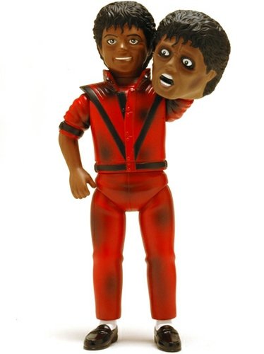 Soft vinyl collection Michael Jackson zombie version Ver.2 figure, produced by Marusan. Front view.