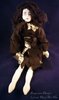 Black Tattered Deco Doll 