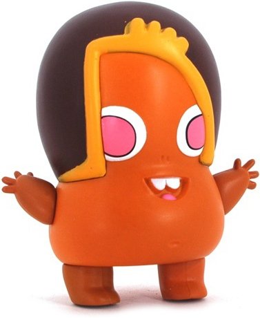 Coco Golub Juman figure by Jon Burgerman, produced by Kidrobot. Front view.