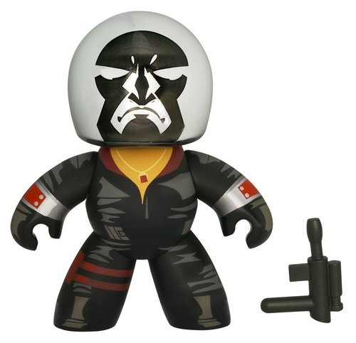 Destro figure, produced by Hasbro. Front view.