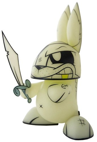 Chaos Bunnies - Ghost Pirate Bunny, SDCC 2013 figure by Joe Ledbetter, produced by The Loyal Subjects. Front view.