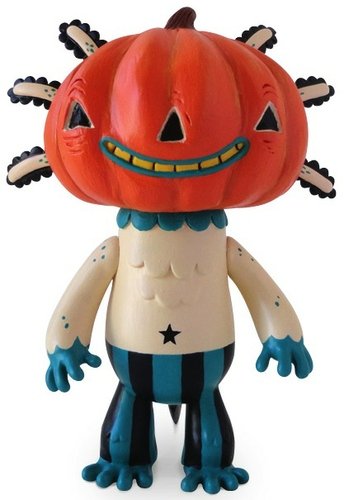 Pumpkinhead Wooper figure by Gary Ham. Front view.