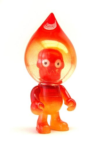 Candypaint Fire figure by Ferg, produced by Jamungo. Front view.