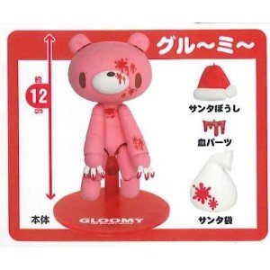 Gloomy Bear PRIZE REVOLTECH XMas Ver figure by Mori Chack, produced by Revoltech. Front view.