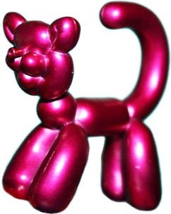 Pink Cat figure, produced by Kidrobot. Front view.