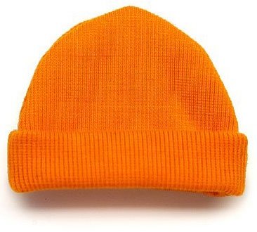 Squadt Orange Watch Cap figure by Ferg, produced by Playge. Front view.