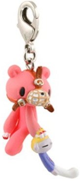 Gloomy Bear Zipper Pull (Muzzle Harness) figure by Mori Chack, produced by Kidrobot. Front view.