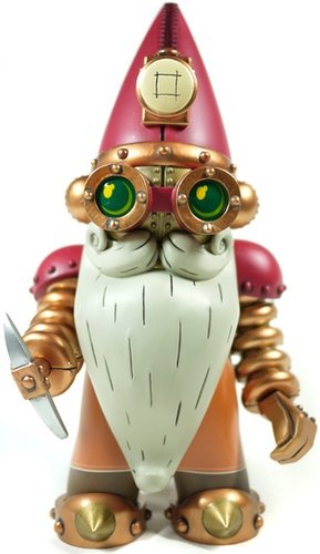 G.N.O.M.E figure by Doktor A, produced by Raje Toys. Front view.