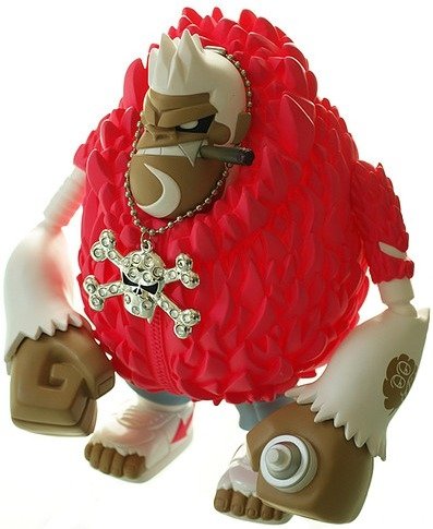 Bling Da Ape figure by Tim Tsui, produced by Dateambronx. Front view.