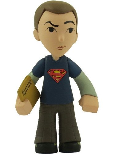 The Big Bang Theory Mystery Minis 2 - Sheldon Cooper (Superman) figure by Funko, produced by Funko. Front view.