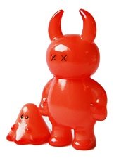 Uamou & Boo - Ouch! (Red) figure by Ayako Takagi. Front view.
