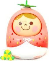 Unazukin - Strawberry figure, produced by Bandai. Front view.