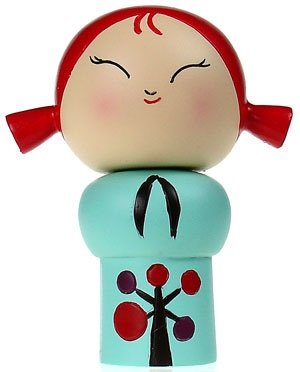 Laughing figure by Momiji, produced by Momiji. Front view.