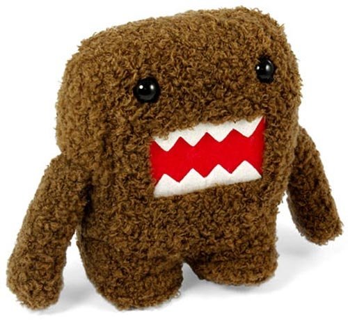 Domo figure by Tsuneo Goda, produced by Play Along Toys. Front view.